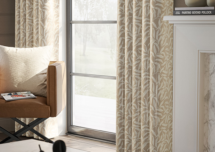 Trailing Vines, Vintage Brown - Made to Measure Curtains - Image 5